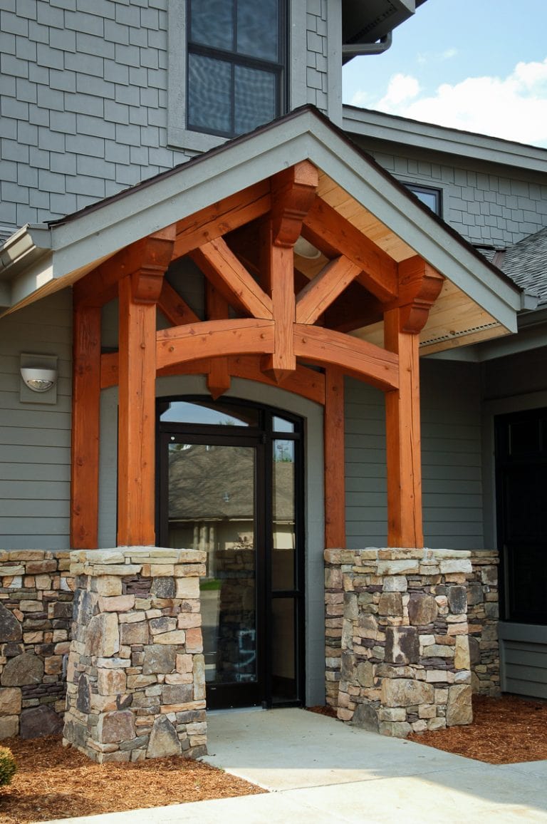 Timber Frame Entryway 