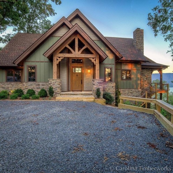 Timber Frame Entryways | Carolina Timberworks