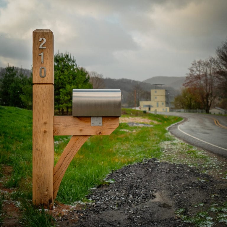 Wooden Mailbox Post Wood Mailbox Post Carolina Timberworks   10 X 10 White Oak Timber Frame Mailbox 768x768 