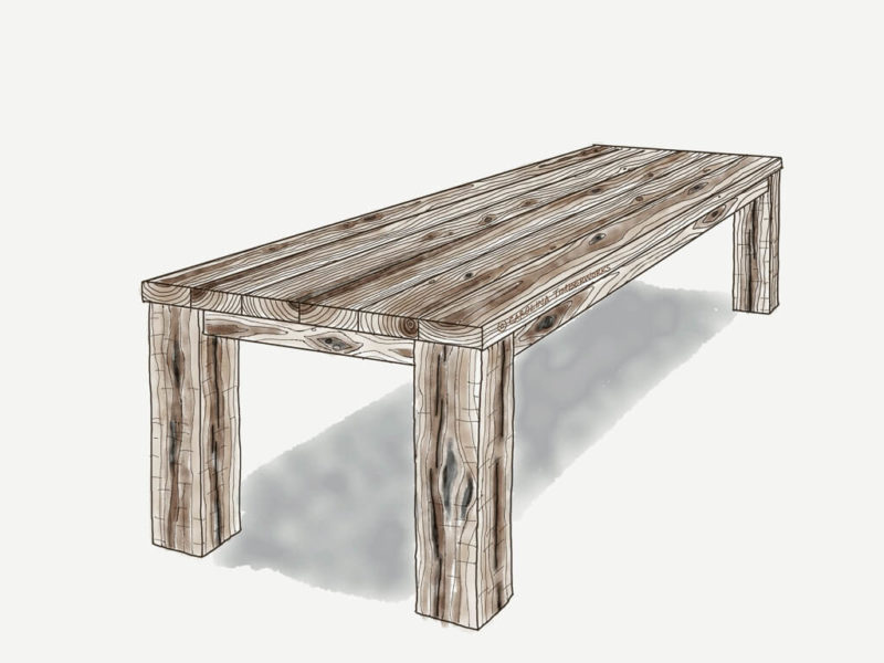 Reclaimed Wood Farmhouse Table Carolina Timberworks   Reclaimed Wood Farmhouse Table 800x600 