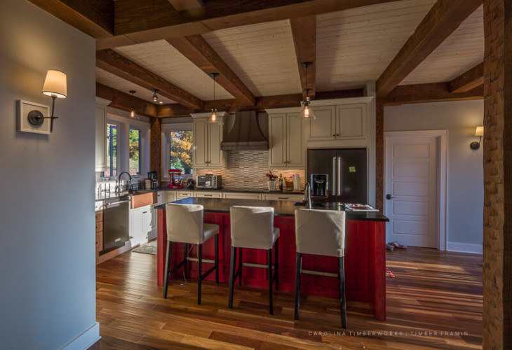 Timber Frame Kitchen | Carolina Timberworks