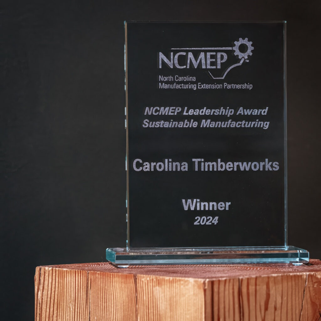 NCMEP sustainability award for Carolina Timberworks